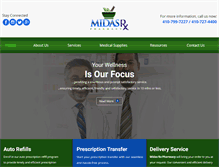 Tablet Screenshot of midasrxpharmacy.com
